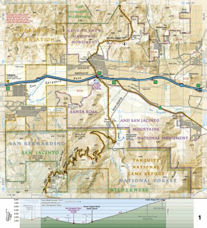 1012 PCT San Jacinto and Laguna Mtns (map 01)