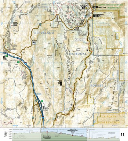 1012 PCT San Jacinto and Laguna Mtns (map 11)