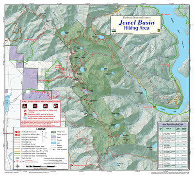 Flathead NF Jewel Basin Hiking Area 2019