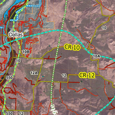 Colorado Unit 65 Turkey, Goose, and Pheasant Concentration Map