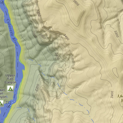 Granite Park, Arizona 7.5 Minute Topographic Map - Color Hillshade