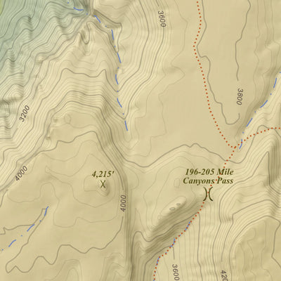 Whitmore Point SE, Arizona 7.5 Minute Topographic Map - Color Hillshade