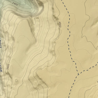 Vulcans Throne, Arizona 7.5 Minute Topographic Map - Color Hillshade
