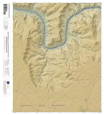 Explorers Monument, Ariziona 7.5 Minute Topographic Map - Color Hillshade