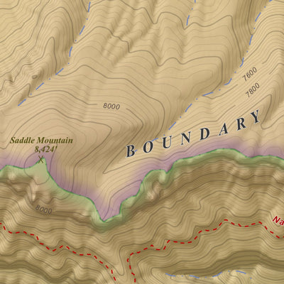 Point Imperial, Arizona 7.5 Minute Topographic Map - Color Hillshade