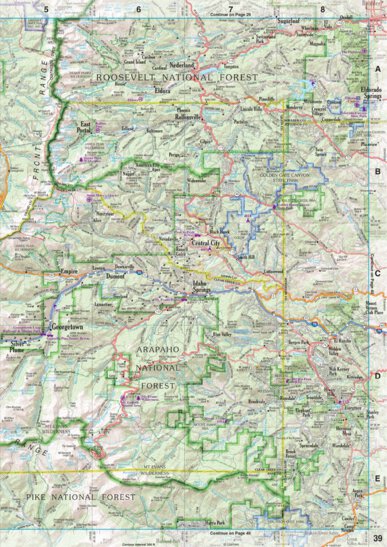 Colorado Atlas & Gazetteer Page 39 Preview 1