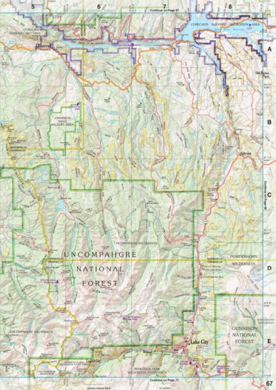 Colorado Atlas & Gazetteer Page 67 Preview 1