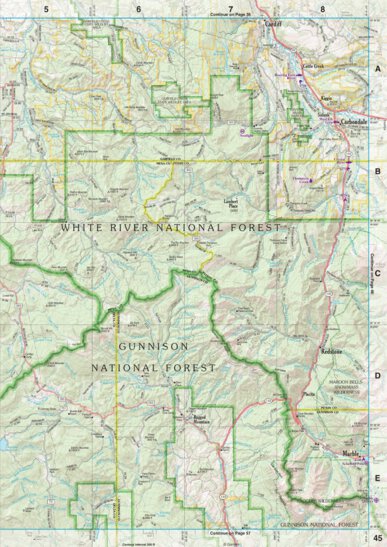 Colorado Atlas & Gazetteer Page 45 Preview 1