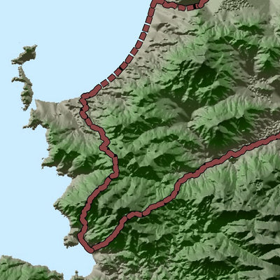 Stewart Island Elevation Map