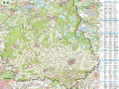 Rural District of Bautzen (1:50,000 scale)