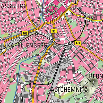 Urban District of Chemnitz (1:50,000 scale)
