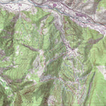 2020 Beaver Creek Ski Area Trails on Topographic Map