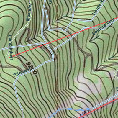 2020 Beaver Creek Ski Area Trails on Topographic Map