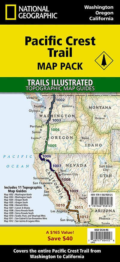 Pacific Crest Trail [Map Pack Bundle]