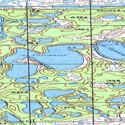 Soviet Genshtab map - s48-125/126--(1971) - Russia