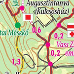 Hajag, Augusztintanya, Ráktanya turista,-biciklis térkép, tourist-biking map,