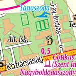 Zirc city map, várostérkép