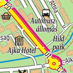 Ajka city map, várostérkép