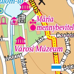 Tapolca city map, várostérkép
