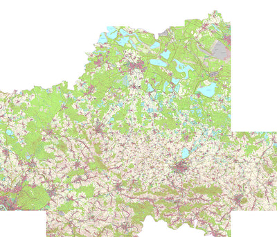 Rural District of Bautzen (1:25,000 scale)