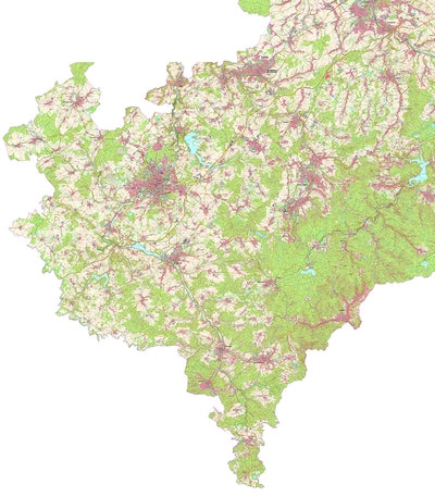 Rural District of Vogtlandkreis (1:25,000 scale)