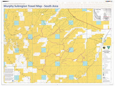 BLM Idaho Murphy Subregion Travel Map South