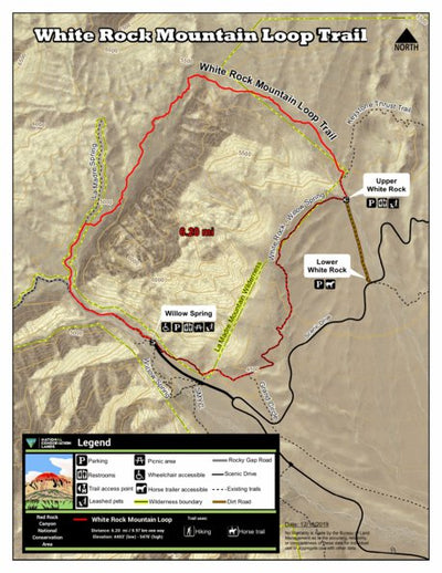 White Loop Trail by Red Rock Canyon National Conservation Area - Avenza Maps