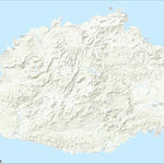 Fiji Topographic map