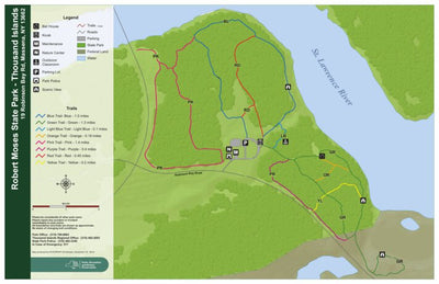 Robert Moses State Park Trail Map-Thousand Islands