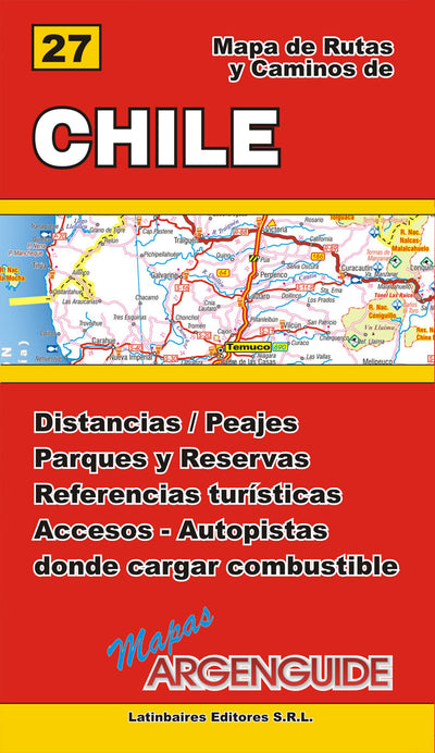Mapa de Rutas y Caminos de Chile Preview 1