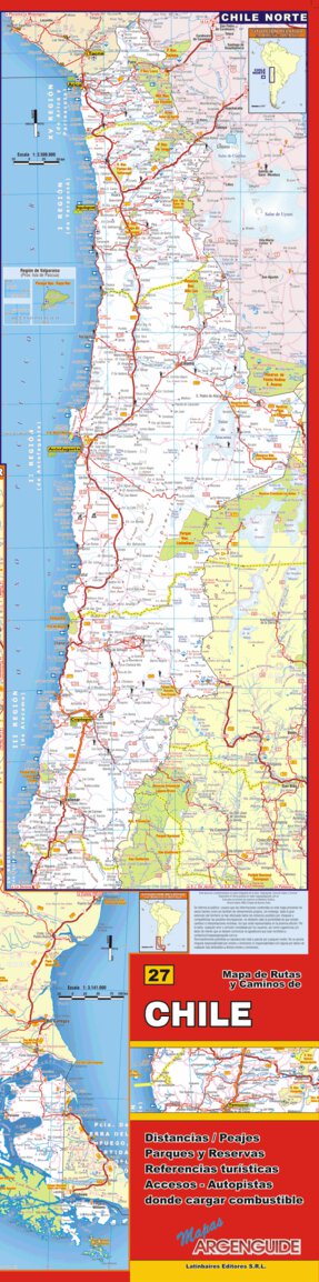 Mapa de Rutas y Caminos de Chile - Zona Norte Preview 1