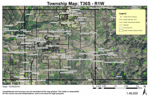 Eagle Point T36S R1W Township Map