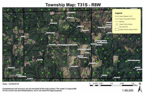 Dutchman Butte T31S R8W Township Map