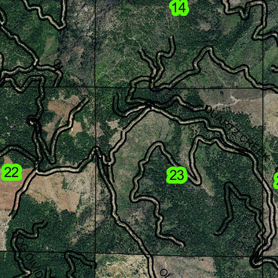 Angora Creek T34S R7W Township Map