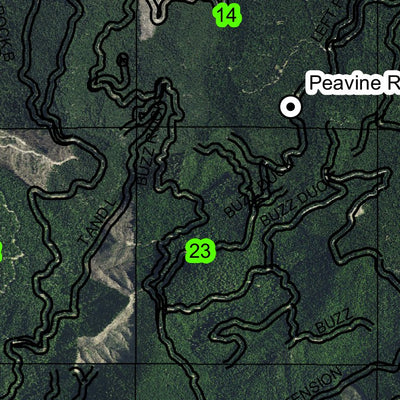 West Evans Creek T33S R3W Township Map