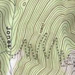 2020 Keystone Ski Area Trails on Topographic Map