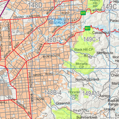 Mount Lofty Ranges Regional Map