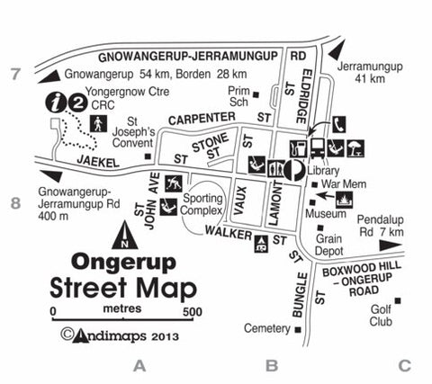 Ongerup - Street Map