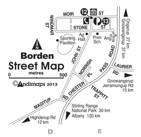 Borden - Street Map