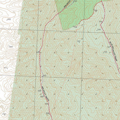 Getlost Map 7523-4 CROWLANDS Topographic Map V11 1:25,000