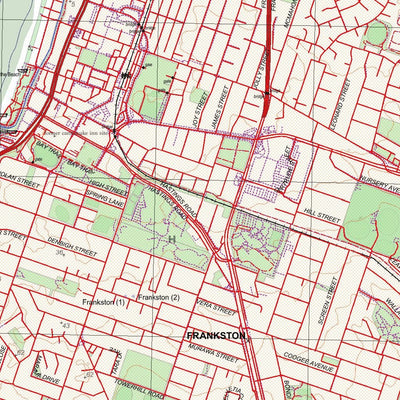 Getlost Map 7921-4 FRANKSTON Topographic Map V11 1:25,000