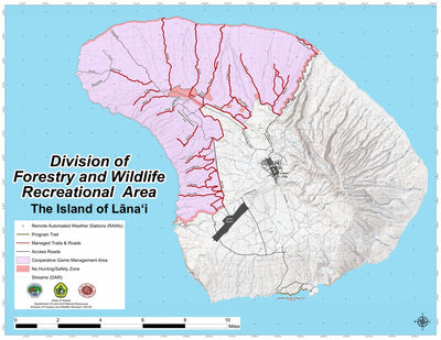 Lana‘i Island Recreation Map
