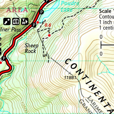 1701 Rocky Day Hikes (map 16)