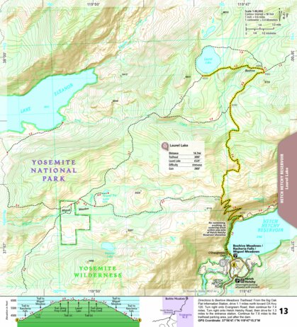 1704 Yoemite Day Hikes (map 13)