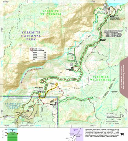 1704 Yoemite Day Hikes (map 10)