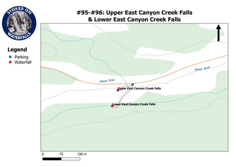 095-096 - Upper East Canyon Creek Falls & Lower East Canyon Creek Falls