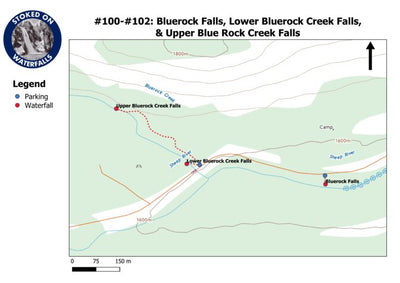 100-102 - Bluerock Falls, Lower Bluerock Creek Falls, & Upper Bluerock Creek Falls