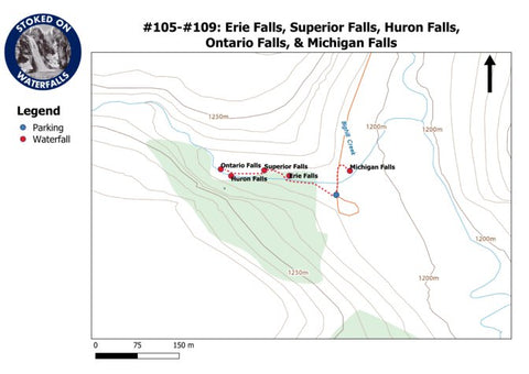 105 - Erie Falls, Superior Falls, Huron Falls, Ontario Falls, & Michigan Falls