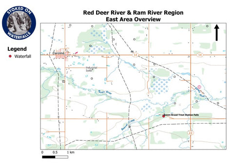 Red Deer & Ram River Region - East Area Overview Map