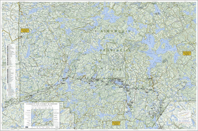 Algonquin Park, Hwy 60, ON - Map 501 - 2nd Edition